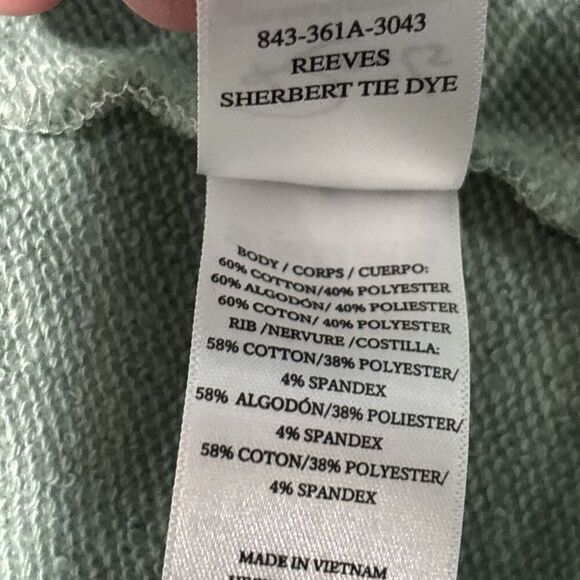 Rails Women's Reeves Sherbert Tie Dye Terry Sweatshirt Raw Hem Size Small - Picture 14 of 15